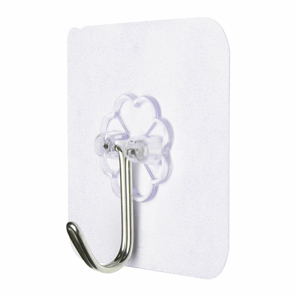 Крючки самоклеящиеся универсальные 6х6 см, КОМПЛЕКТ 10 шт., сталь + ПВХ, LAIMA Home