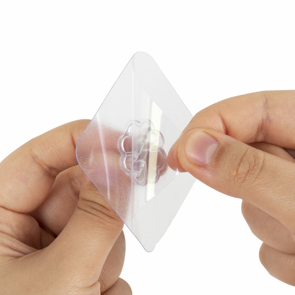 Крючки самоклеящиеся универсальные 6х6 см, КОМПЛЕКТ 10 шт., сталь + ПВХ, LAIMA Home