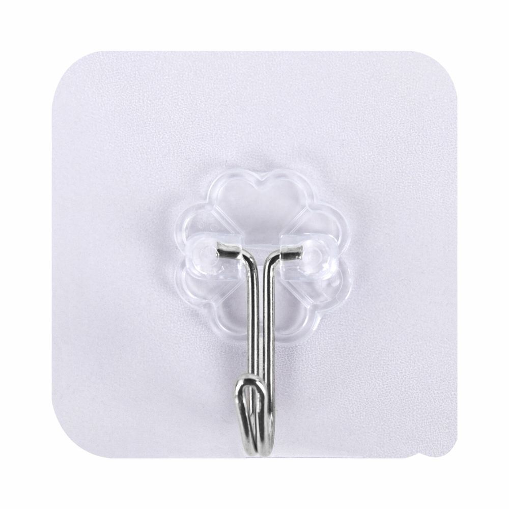 Крючки самоклеящиеся универсальные 6х6 см, КОМПЛЕКТ 10 шт., сталь + ПВХ, LAIMA Home