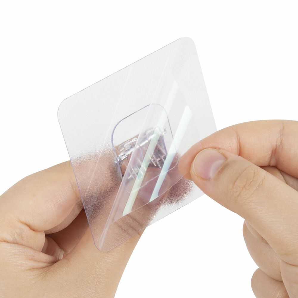 Крючки самоклеящиеся универсальные 7х7 см, КОМПЛЕКТ 5 шт., сталь + ПВХ, LAIMA Home