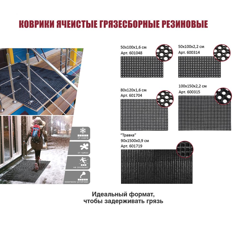 Коврик-дорожка грязезащитный