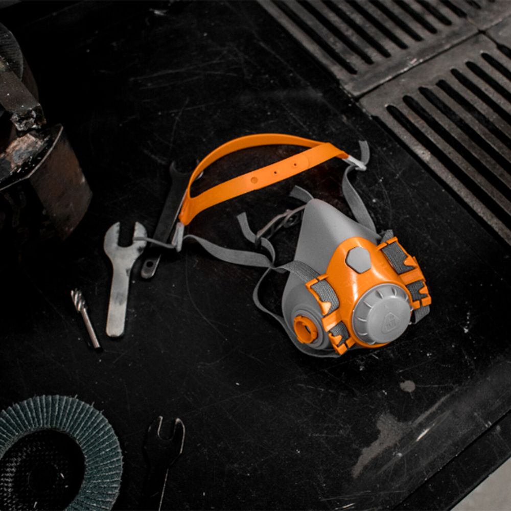 Полумаска фильтрующая Jeta Safety 6500, мягкий силиконовый материал, без фильтров, размер М