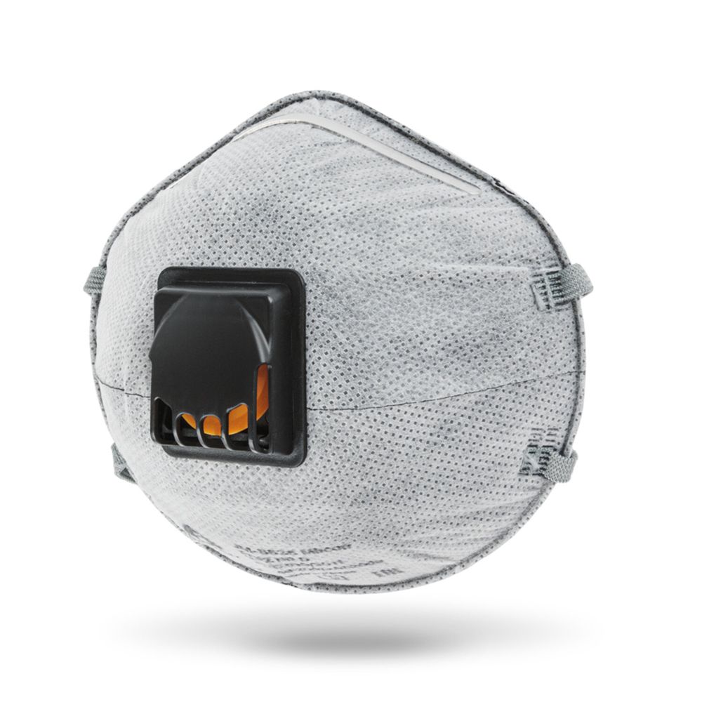 Респиратор с клапаном и угольным фильтром, КОМПЛЕКТ 10 шт., полумаска фильтрующая, формованный, FFP2