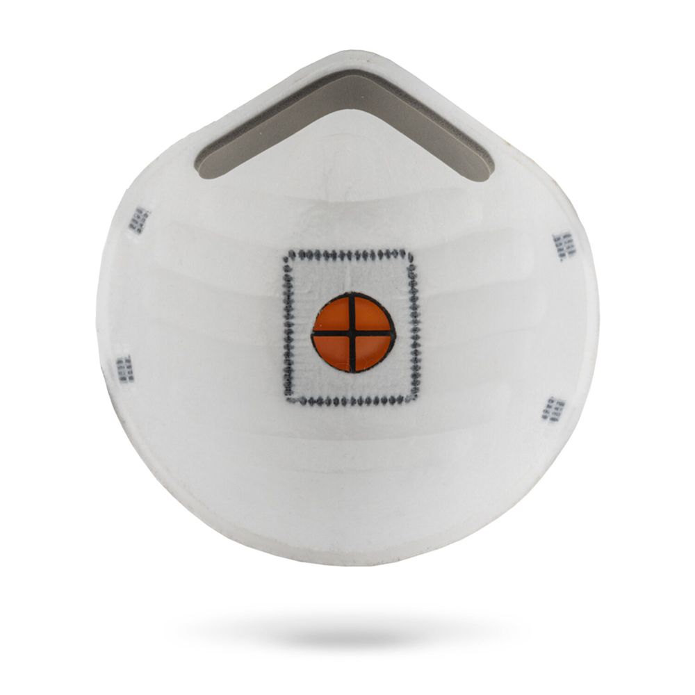 Респиратор с клапаном КОМПЛЕКТ 10 шт., полумаска фильтрующая, формованный, FFP2