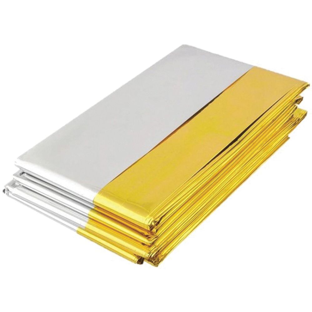 Термоодеяло/покрывало изотермическое серебро/золото спасательное 160х210 см, DASWERK