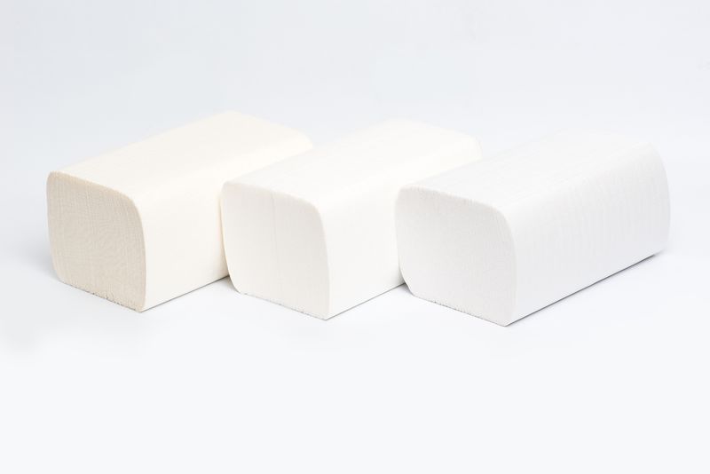 Полотенца бумажные Comfort H3, V-сл., 20 пачек по 200л, белые