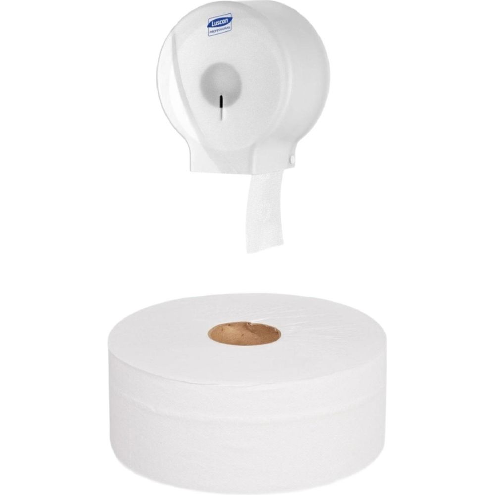 Бумага туалетная для диспенсеров Luscan Professional 2сл бел втор втул 170м 12рул/уп