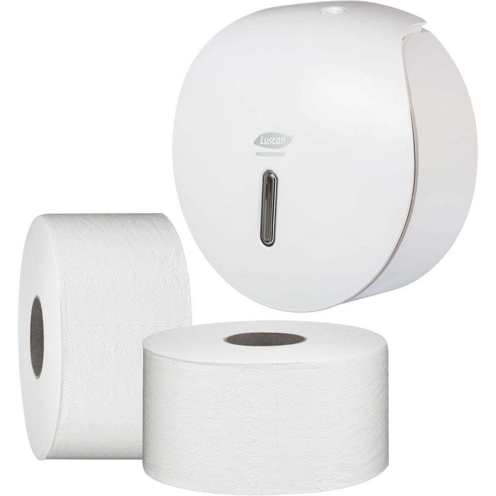 Бумага туалетная для диспенсеров Luscan Professional 2слбелцелвтул170м 12рул/уп