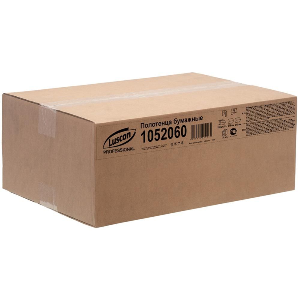 Полотенца бумажные для диспенсеров Luscan Professional Vсл1слвт200л20пач/уп