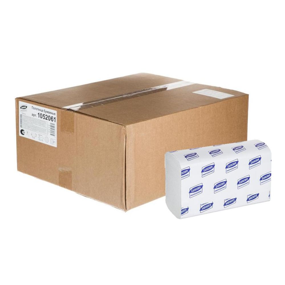 Полотенца бумажные для диспенсеров Luscan Professional Zсл1слвт190л21пач/уп