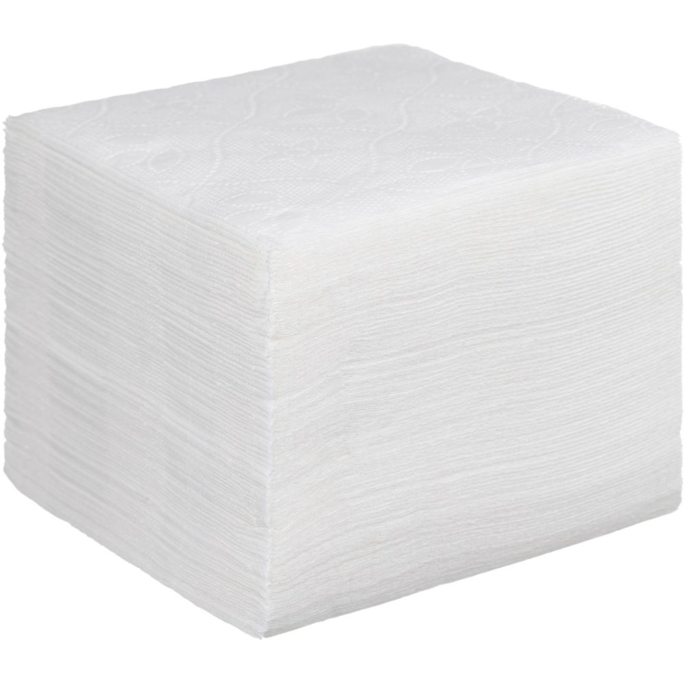 Салфетки бумажные Luscan 1сл 24х24 белые 100шт/уп