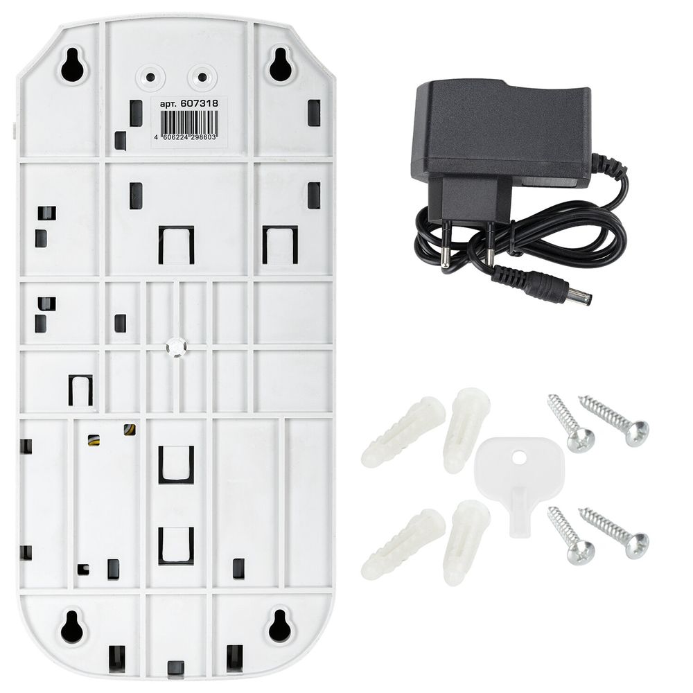 Дозатор для жидкого мыла LAIMA CLASSIC, НАЛИВНОЙ, СЕНСОРНЫЙ, 1 л, с блоком питания, белый