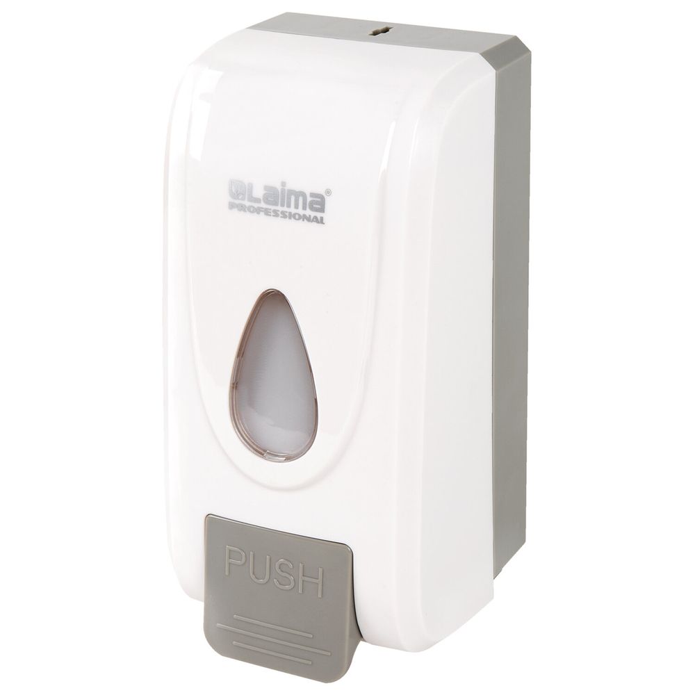 Дозатор для жидкого мыла LAIMA PROFESSIONAL ECONOMY, НАЛИВНОЙ, 1 л, ABS-пластик, белый,
