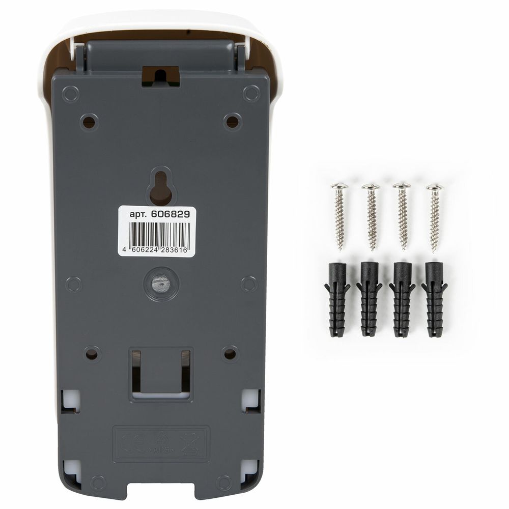 Дозатор для жидкого мыла ULTRA LAIMA PROFESSIONAL, НАЛИВНОЙ, 0,5 л, белый, ABS-пластик