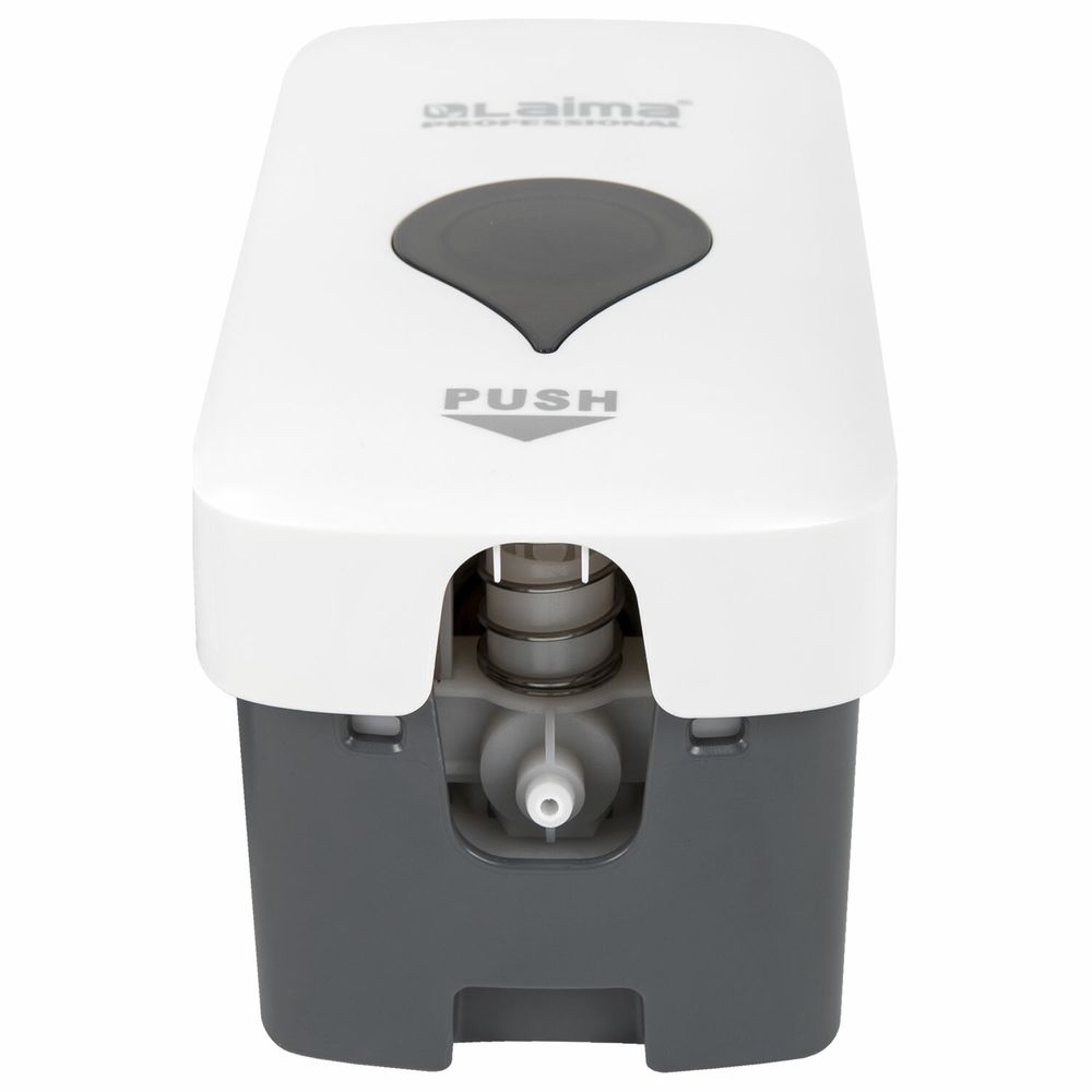 Дозатор для жидкого мыла ULTRA LAIMA PROFESSIONAL, НАЛИВНОЙ, 0,5 л, белый, ABS-пластик