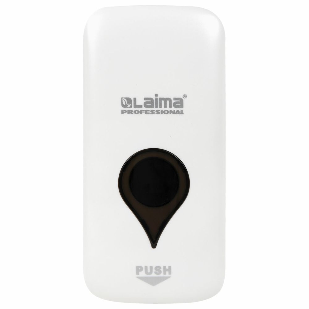 Дозатор для жидкого мыла ULTRA LAIMA PROFESSIONAL, НАЛИВНОЙ, 0,5 л, белый, ABS-пластик