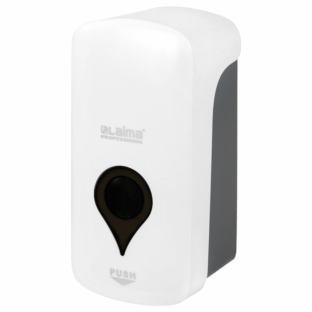 Дозатор для жидкого мыла ULTRA LAIMA PROFESSIONAL, НАЛИВНОЙ, 1 л, белый, ABS-пластик