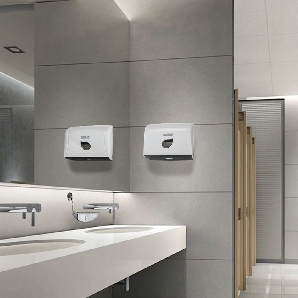 Диспенсер для полотенец LAIMA PROFESSIONAL ECO (Система H3), V-сложения, белый, ABS-пластик