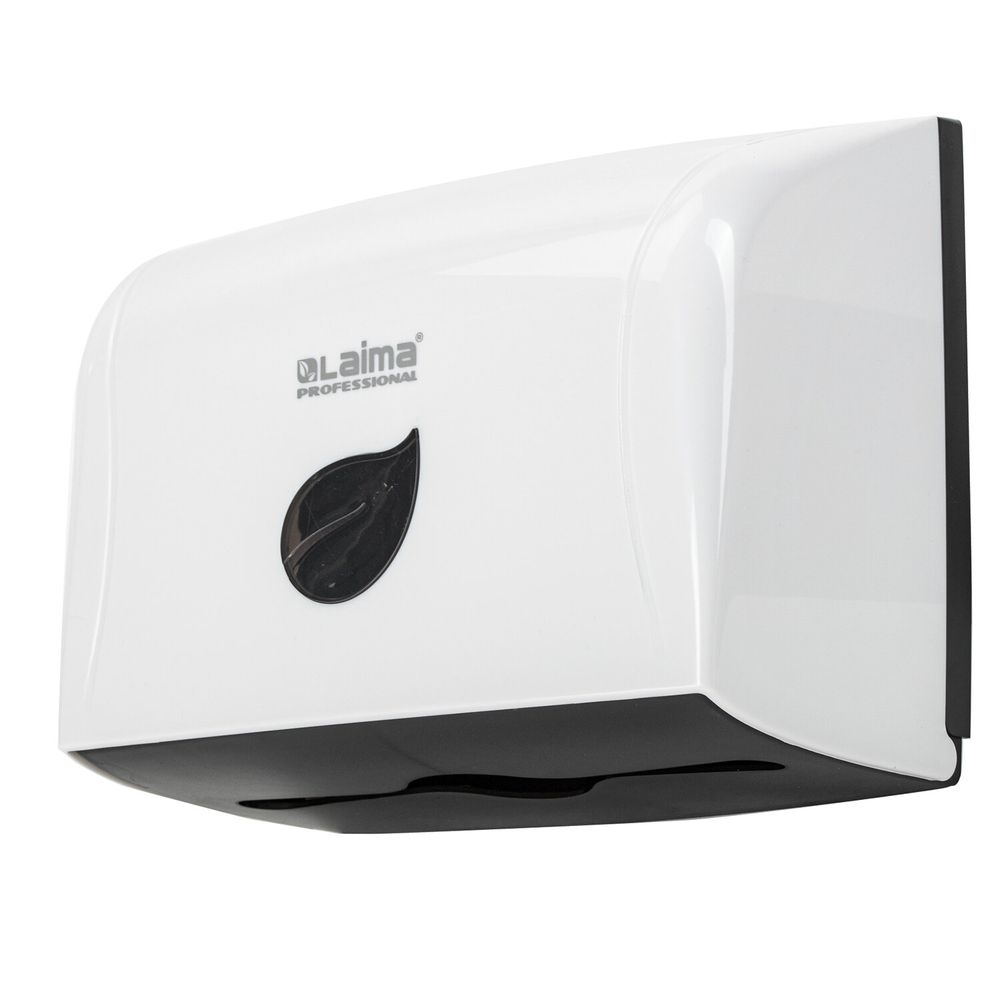 Диспенсер для полотенец LAIMA PROFESSIONAL ECO (Система H3), V-сложения, белый, ABS-пластик