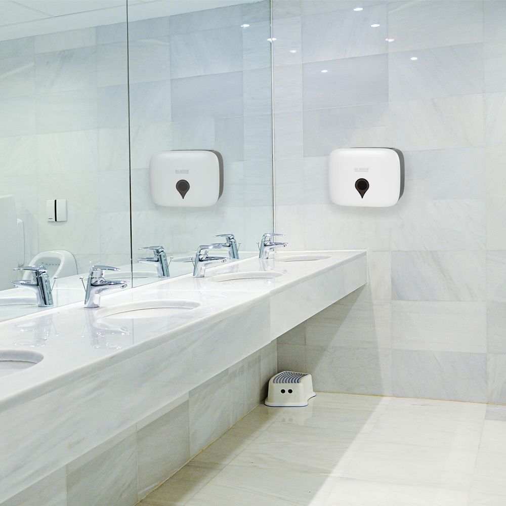 Диспенсер для полотенец ULTRA LAIMA PROFESSIONAL (Система H2), Z-сложения, малый, белый, ABS-пластик