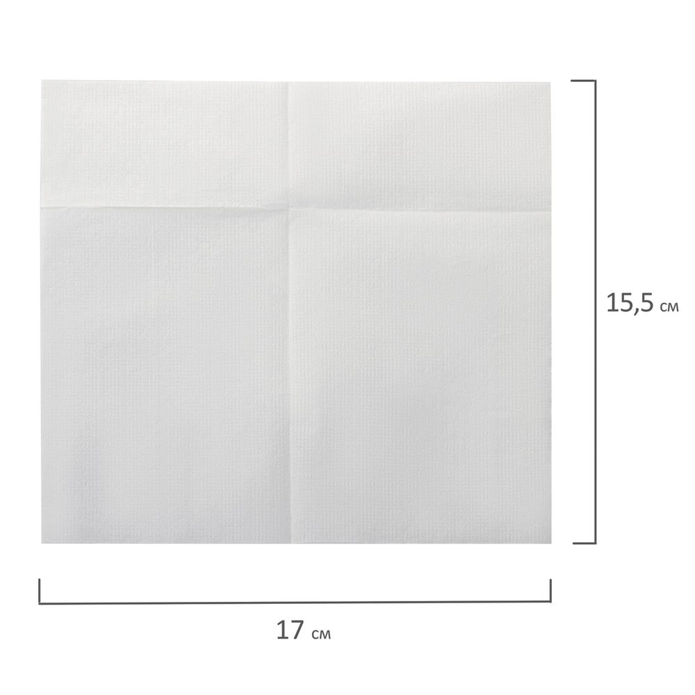 Салфетки бумажные для диспенсера, LAIMA (N2) PREMIUM, 1-слойные, КОМПЛЕКТ 30 пачек по 100 шт., 17x15,5 см, белые