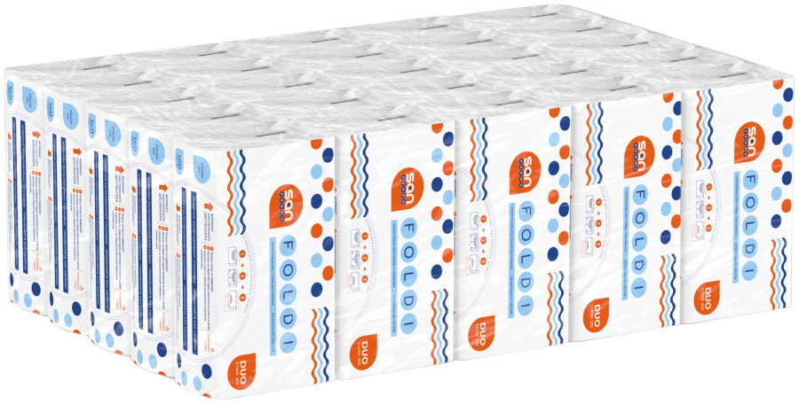 Полотенца бумажные «Санпремо Фолди», клапан, 2сл, 225х215ф, 150л.