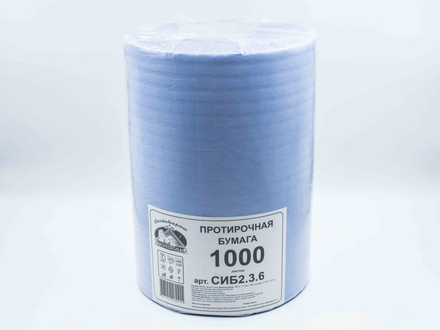 Протирочная бумага "Индустриальная" 2сл.  1000 листов (37*36)   360м