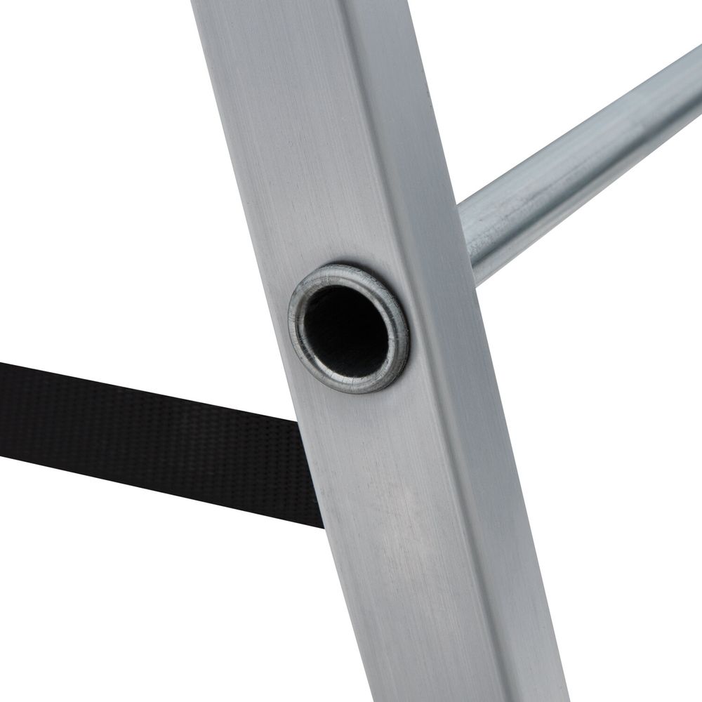 Стремянка алюминиевая 5 ступеней, высота площадки 1,04м, дуга безопасности 0,6м, площадка 26х26см, до 150кг, вес 4кг, НОВАЯ ВЫСОТА