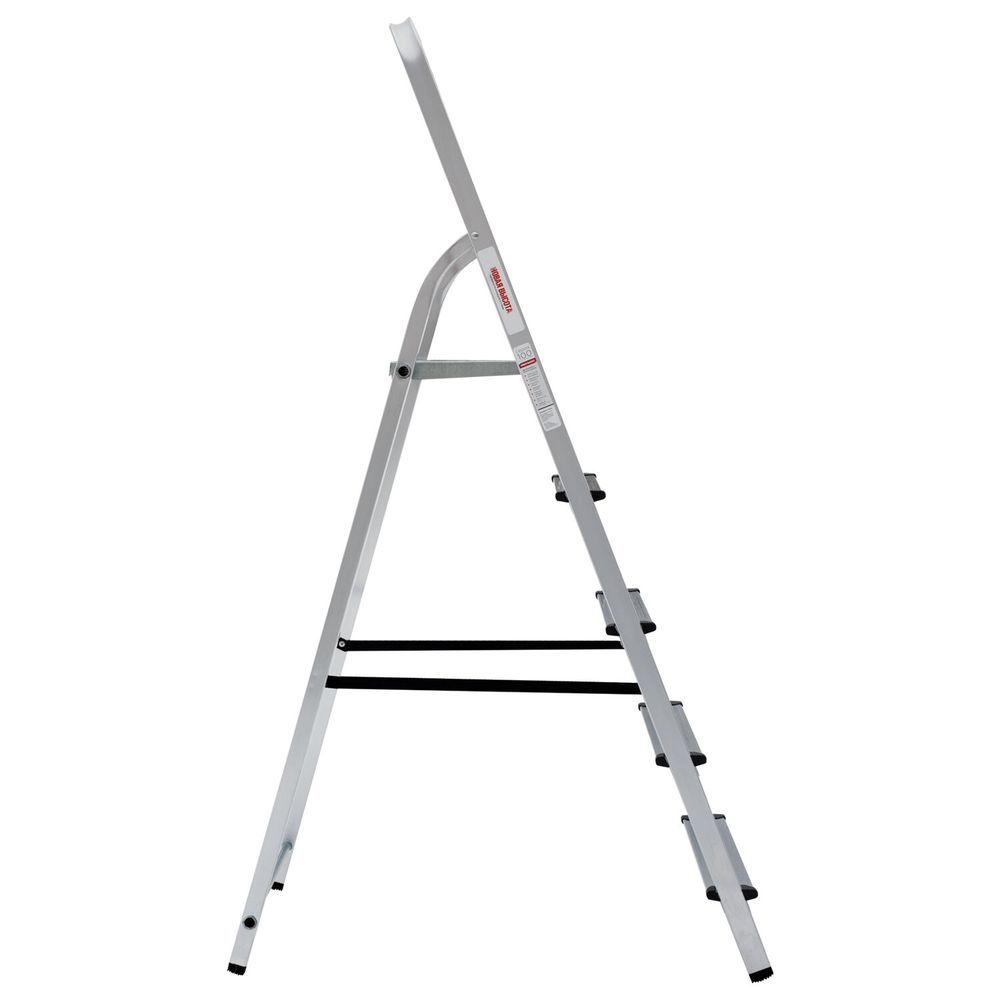 Стремянка алюминиевая 5 ступеней, высота площадки 1,04м, дуга безопасности 0,6м, площадка 26х26см, до 150кг, вес 4кг, НОВАЯ ВЫСОТА