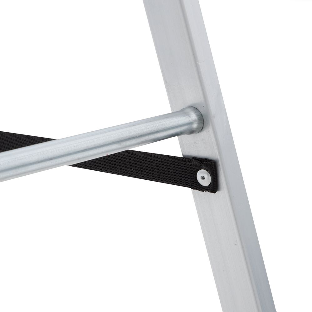 Стремянка алюминиевая 5 ступеней, высота площадки 1,04м, дуга безопасности 0,6м, площадка 26х26см, до 150кг, вес 4кг, НОВАЯ ВЫСОТА