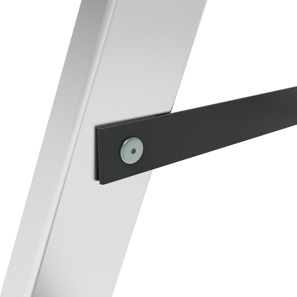 Стремянка алюминиевая двухсторонняя 2х2 ступени, высота площадки 0,43 м, до 150 кг, вес 1,8 кг, НОВАЯ ВЫСОТА