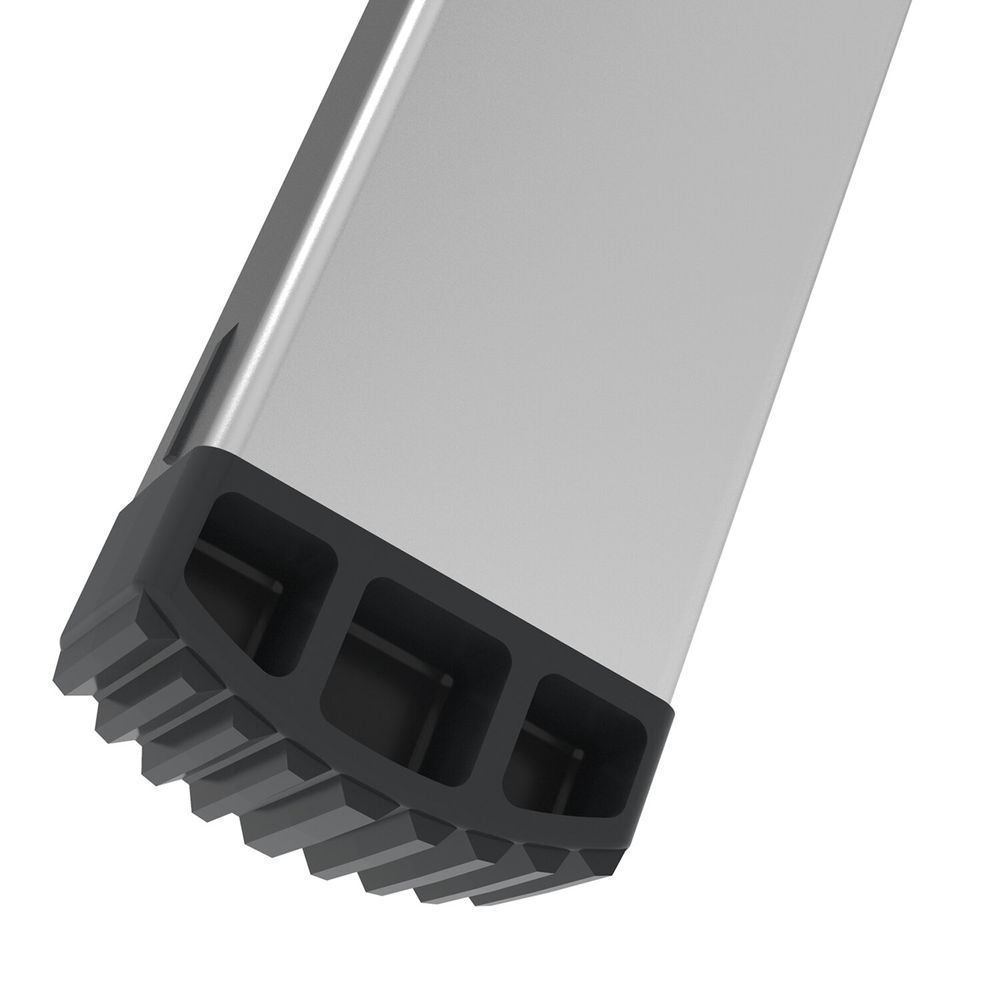 Стремянка алюминиевая двухсторонняя 2х2 ступени, высота площадки 0,43 м, до 150 кг, вес 1,8 кг, НОВАЯ ВЫСОТА