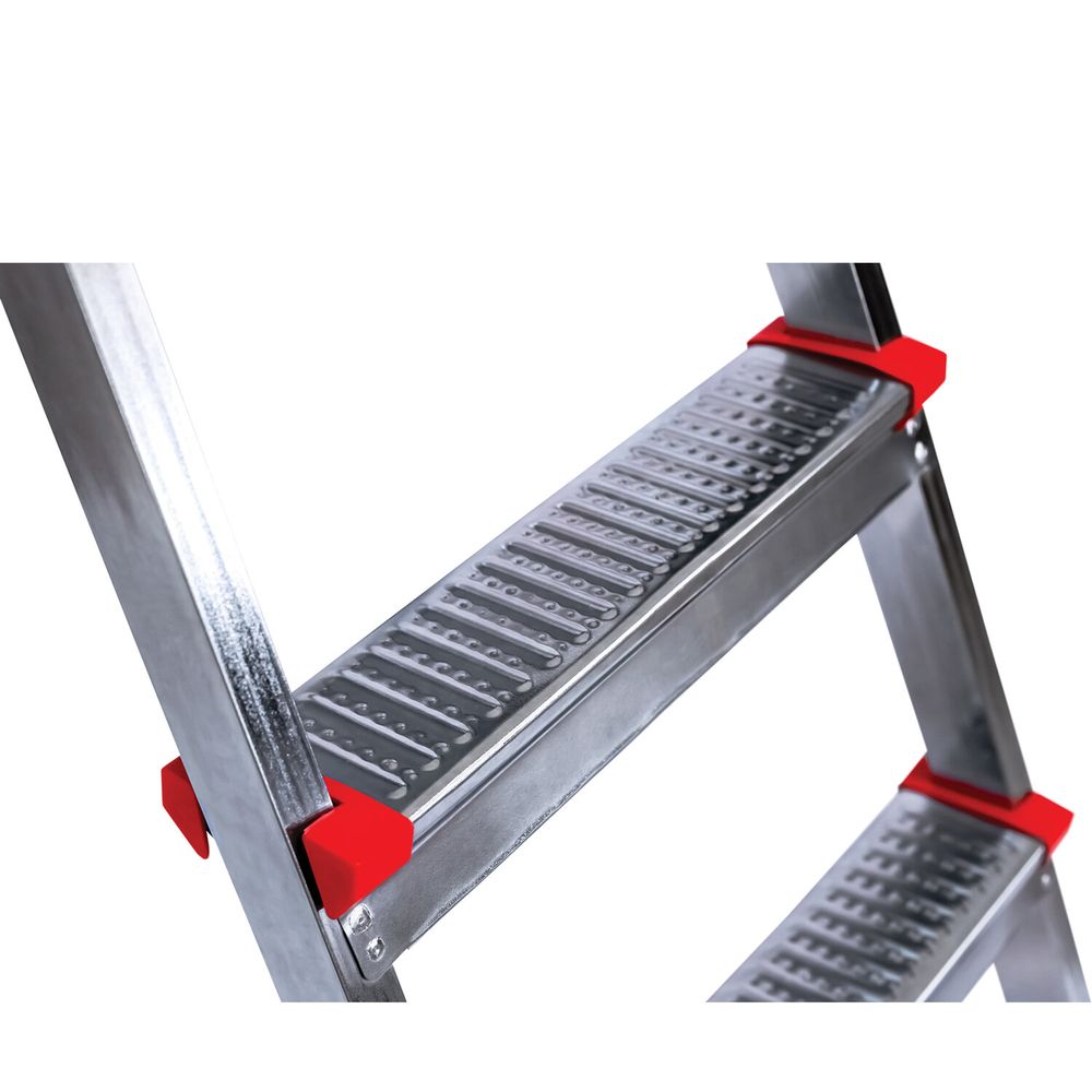 Стремянка стальная 4 ступени, верхняя площадка 86 см, до 150 кг, облегченная, вес 6,3 кг