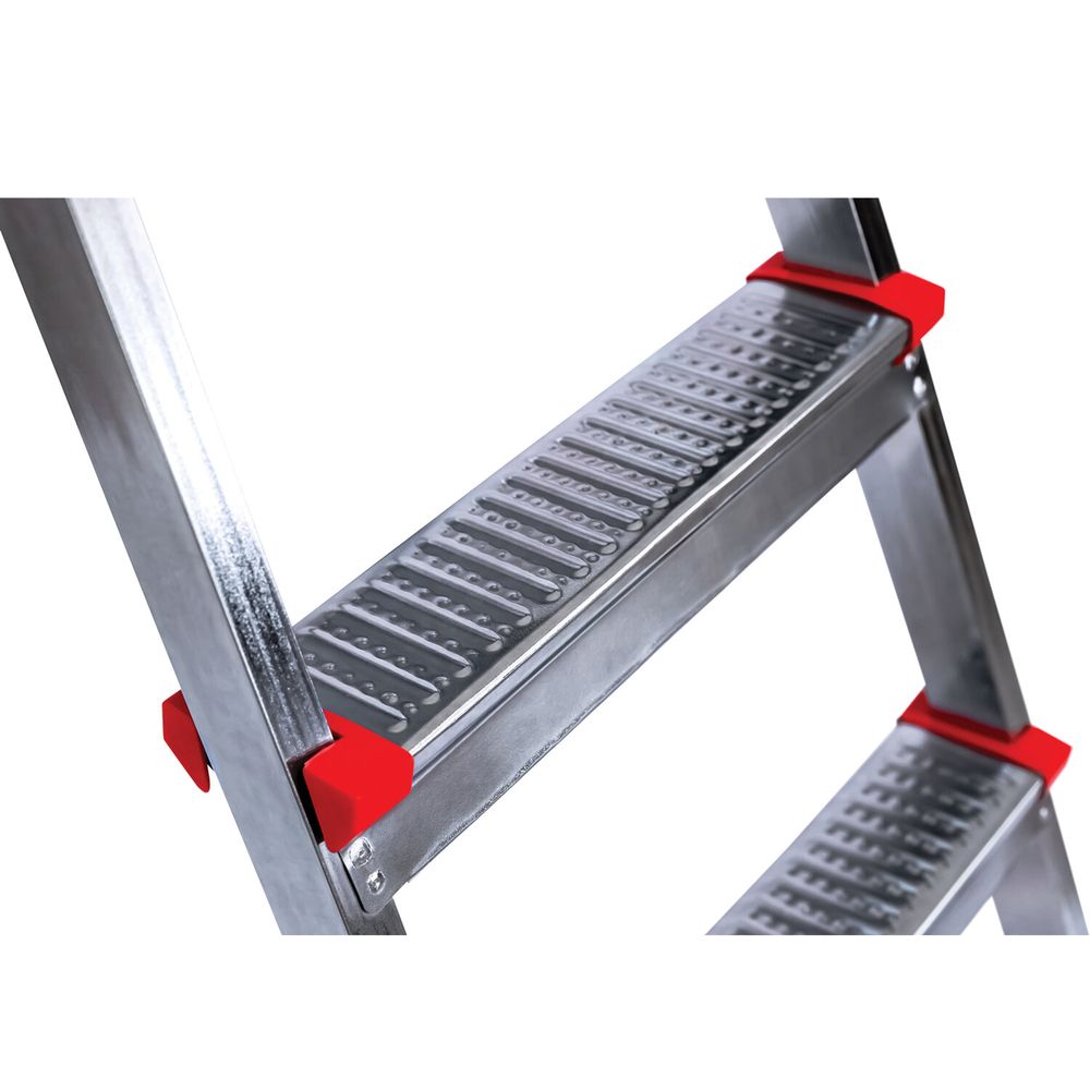 Стремянка стальная 7 ступеней, верхняя площадка 1,55 м, до 150 кг, облегченная, вес 8,74 кг