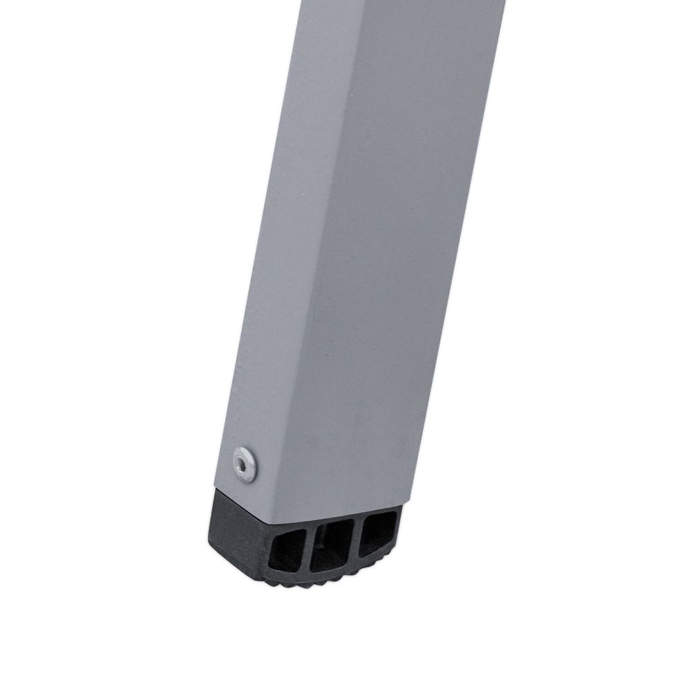 Стремянка стальная двухсторонняя 2х3 ступени, высота площадки 0,66м, алюминиевая площадка 35х16см, до 150кг, вес 4,2кг 