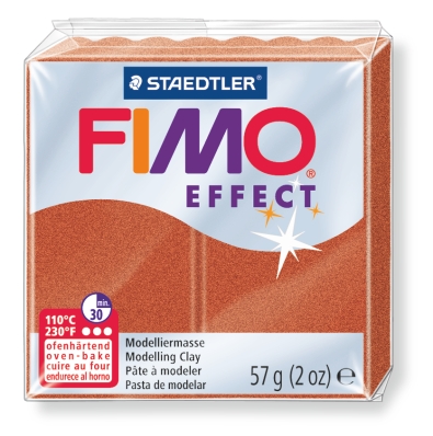 Fimo effect metallic полимерная глина,запекаемая, 57гр. цвет медь