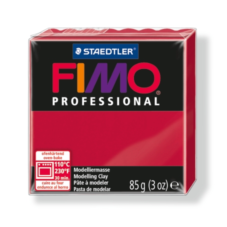 Fimo professional полимерная глина, запекаемая, уп. 85 г, цвет: пунцовый