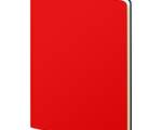 Ежедневник недатированный Lamark Magic Soft Touch FLEX A5 красный, 256 стр., кремовый блок, закругленные углы, ляссе в цвет обложки