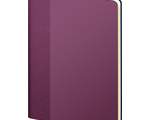 Ежедневник недатированный Lamark Velvet Premium FLEX A5 фуксия, 256 стр., кремовый блок, закругленные углы, ляссе в цвет обложки