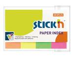 Набор закладок из бумаги STICK'N HOPAX, 50*20 мм, 4 цвета по 50 листов
