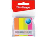 Флажки-закладки Berlingo, 12*50мм, 100л*4 неоновых цвета