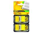 Закладки пластик 3M Post-it Index 680-YW2, 25мм*2*50л, желтые