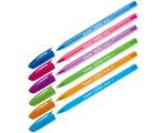 Ручка шариковая Luxor "InkGlide 100 Icy" синяя, 0,7мм, трехгран., корпус ассорти