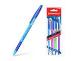Ручка шариковая ErichKrause R-301 Neon Stick&Grip 0.7, цвет чернил синий (в пакете по 4 шт.)