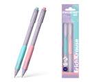 Набор из 2 шариковых ручек ErichKrause ErgoLine® Kids Stick&Grip Pastel 0.5, Super Glide Technology, цвет  чернил синий (в пакете)