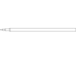Стержень гелевый для ручки Cello Flo Gel, 130 мм, черный