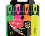 Набор маркер-выделителей Maped Fluo Peps Classic, 4 цвета