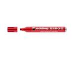 Маркер перманент Edding 2200C/002, 1-5мм, заправляемый, красный