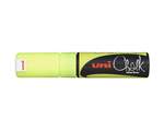 Маркер для окон и стеклянных поверхностей Uni Chalk PWE-8K, 8мм, флуор-желтый