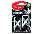 Ластик Maped Black PYRAMIDE треугольной формы, черный, в картонном футляре-держателе, в блистере 2шт